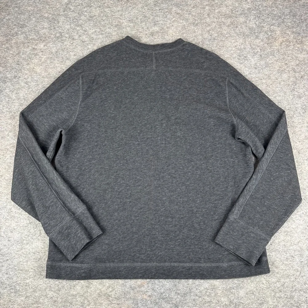 Banana Republic Slub Double Knit Henley Shirt Gray Green Lot Of 2 Mens Large L